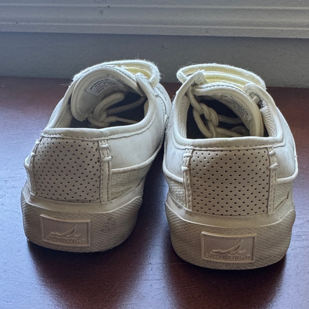 Sperry Top Sider Soletide Premium Ivory boat deck shoes sneakers Women’s Size 8 - Picture 6 of 6